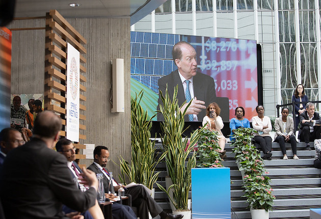David R. Malpass, President of the World Bank Group, speaks at the World Bank and IMF Spring Meetings on April 11th 2023.  Image credit: Some rights reserved by World Bank Photo Collection, flickr creative commons